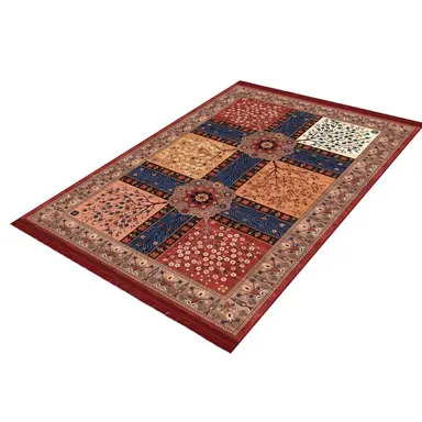 فرش ماشینی کلاسیک 1500 شانه طرح خشتی کد 1103 - تصویر 2