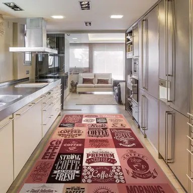 فرش ماشینی آشپزخانه 500 شانه طرح عکس دار کد 1015 - تصویر 2