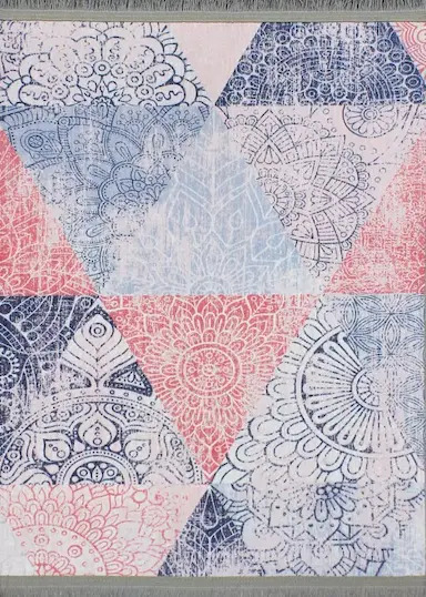 فرش ماشینی مدرن 1000 شانه طرح هندسی کد 1108